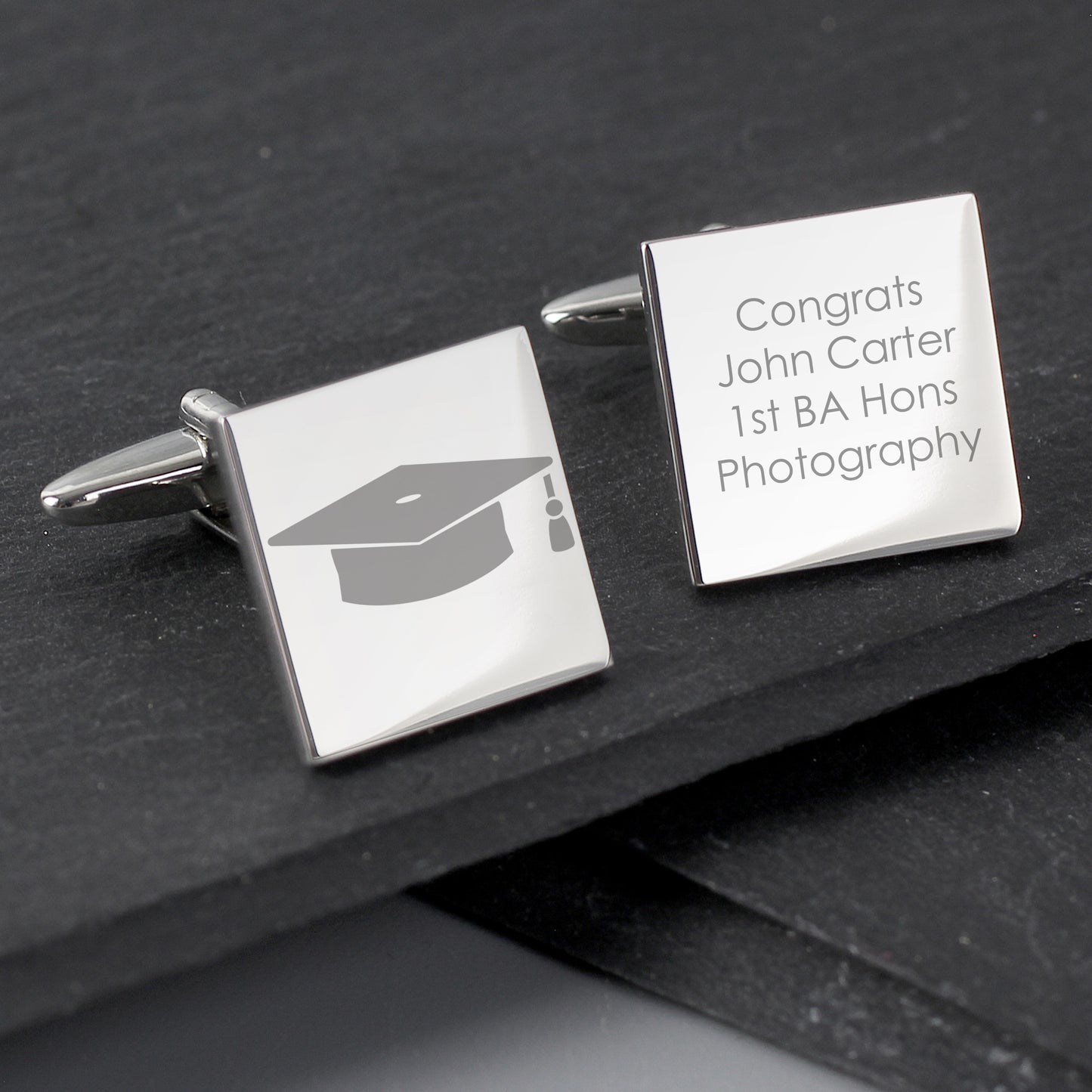 Personalised Graduation Cufflinks - Violet Belle Gifts - Personalised Cufflinks