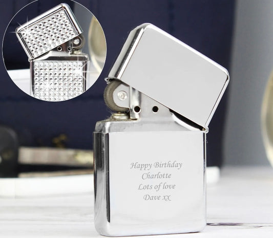 Diamanté Personalised Lighter - Violet Belle Gifts - Personalised Diamanté Lighter