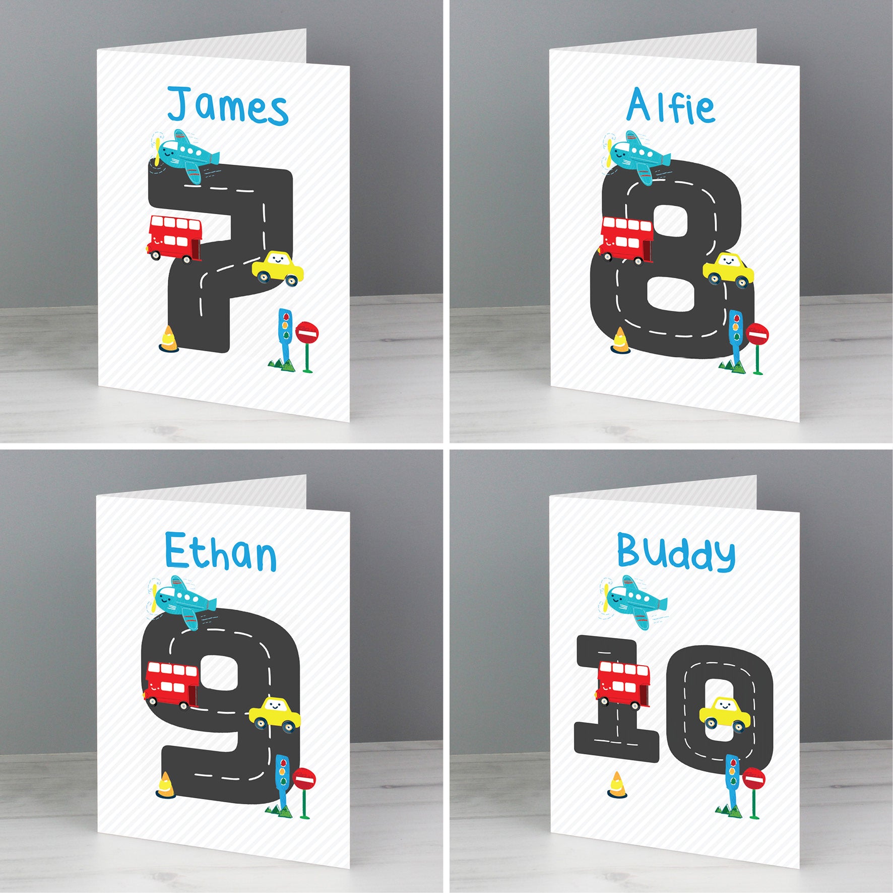 Personalised Road Number Birthday Card - FREE STANDARD UK DELIVERY! - Violet Belle Gifts - 