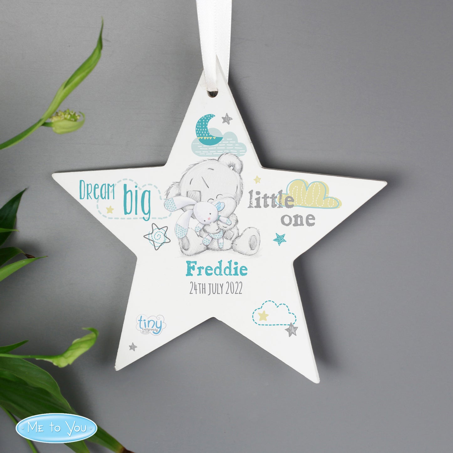 Personalised Star Hanger - Tatty Teddy - Violet Belle Gifts - Personalised Star Hanger - Tatty Teddy