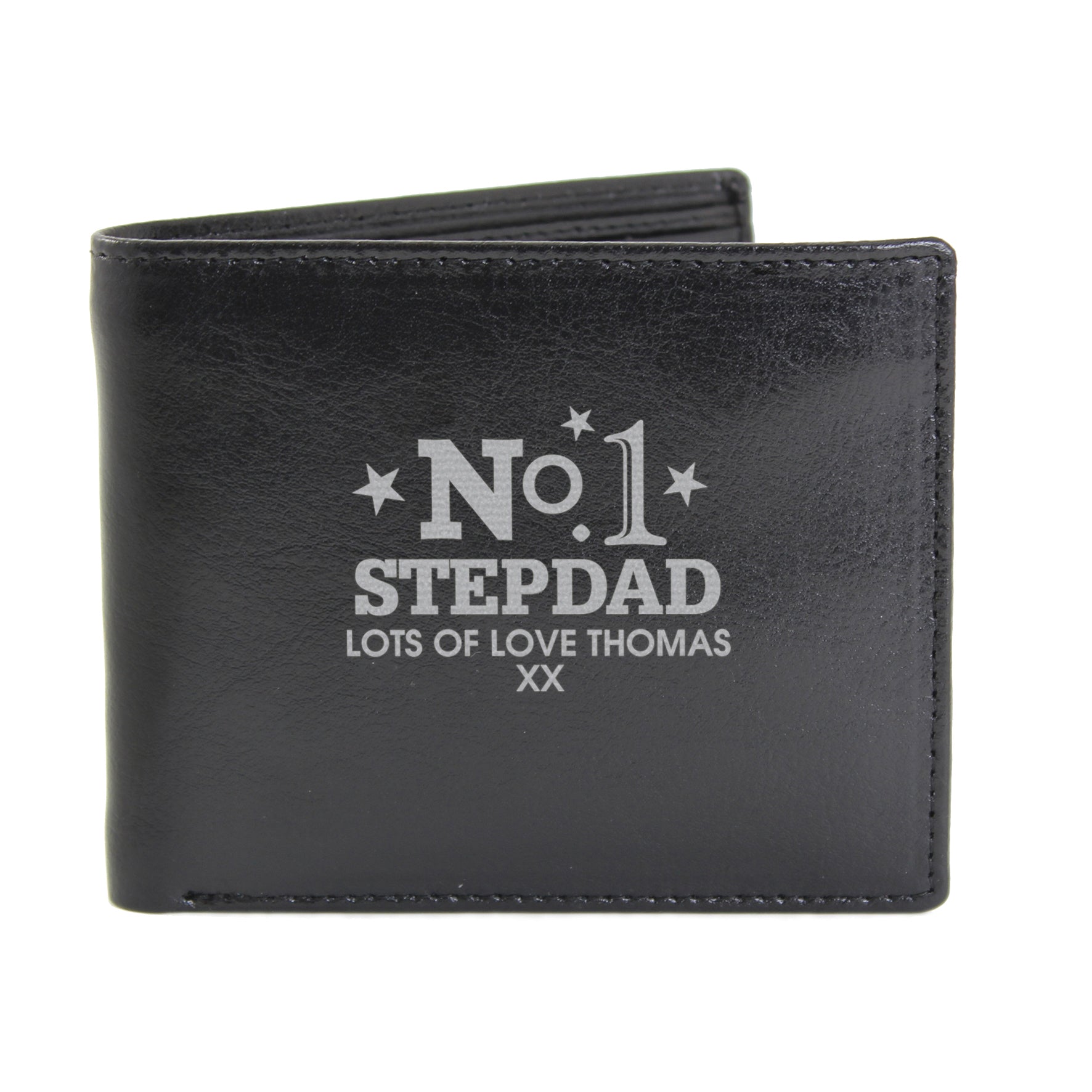 Personalised No.1 Leather Wallet - Violet Belle Gifts - Personalised No.1 Leather Wallet