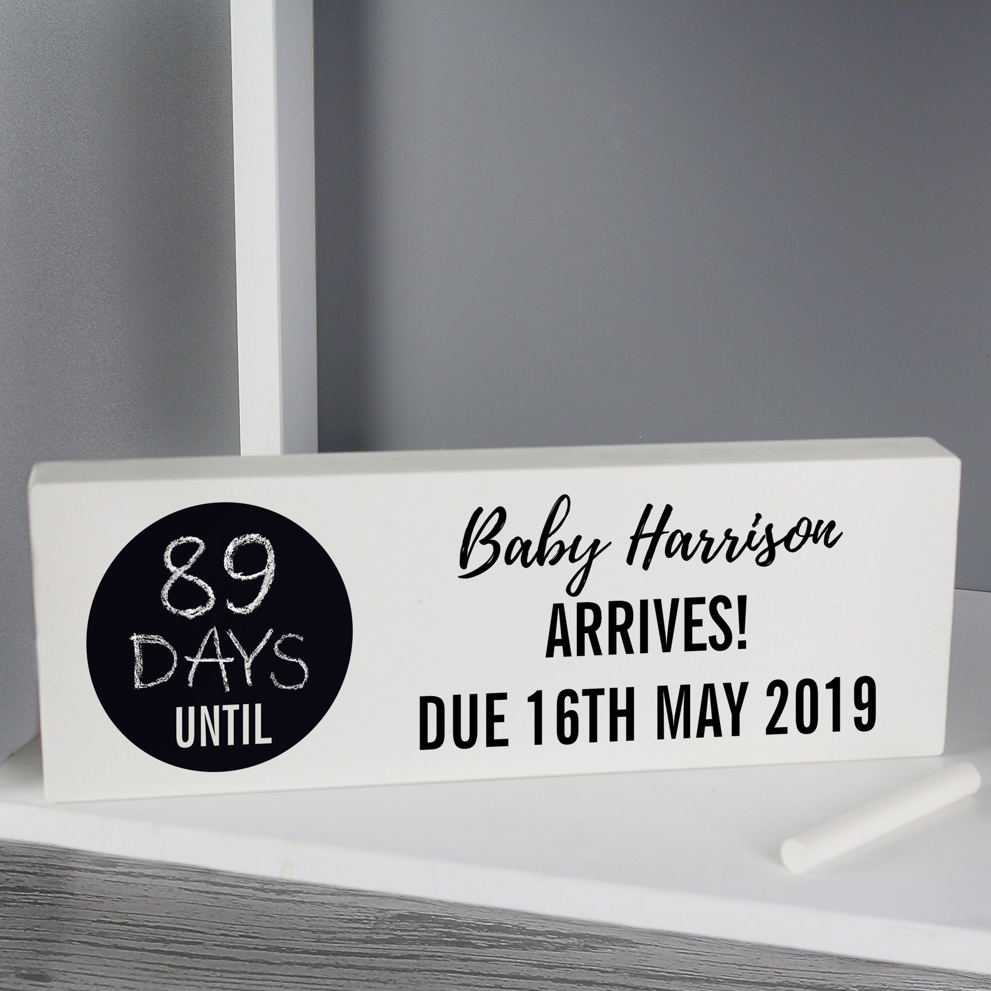 Personalised Countdown Block - Ideal For Any Key Events - Violet Belle Gifts - Personalised Countdown Block - Ideal for Weddings, Babies, Key Events