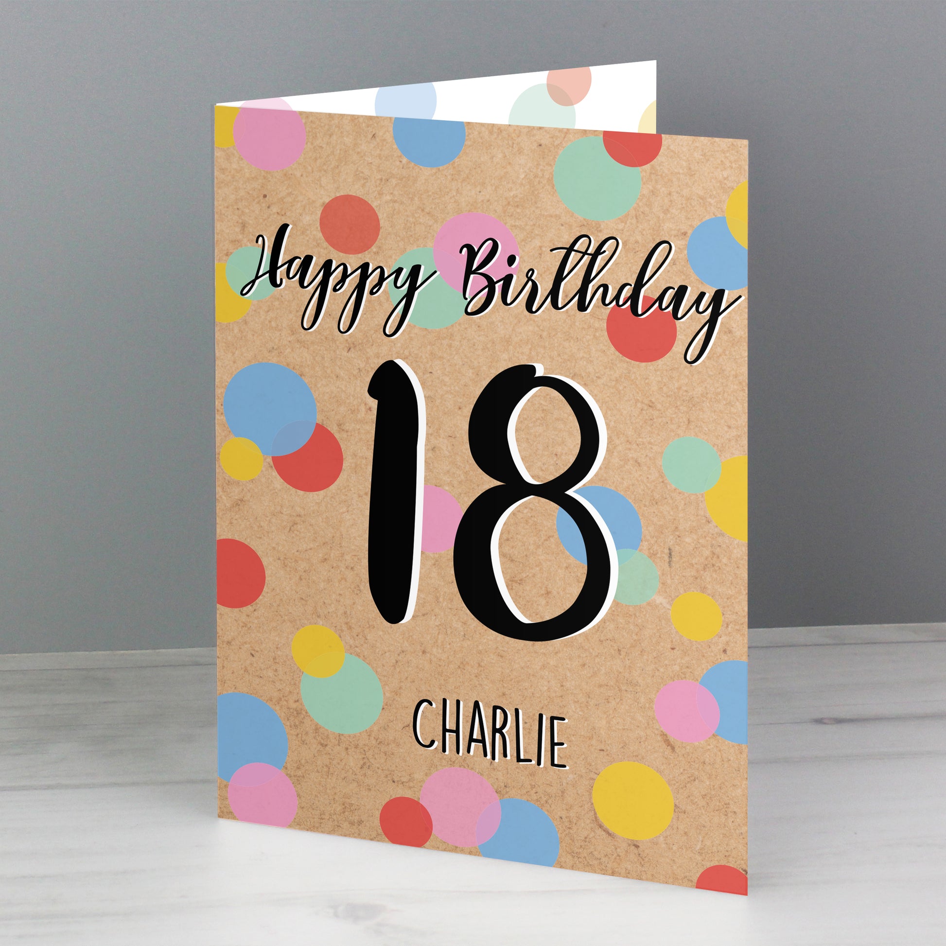 Personalised Rainbow Spot Birthday Card - FREE STANDARD UK DELIVERY! - Violet Belle Gifts - 