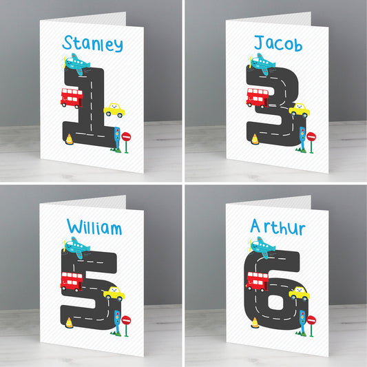 Personalised Road Number Birthday Card - FREE STANDARD UK DELIVERY! - Violet Belle Gifts - 