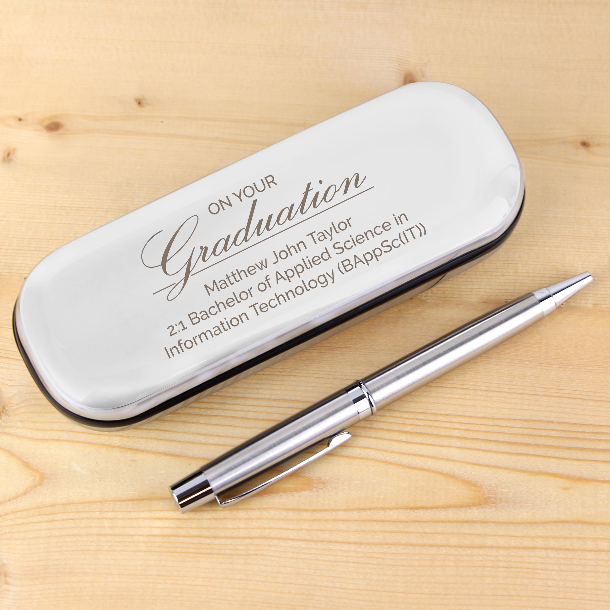 Personalised Graduation Pen & Case Set - Violet Belle Gifts - Personalised Graduation Pen & Case Set