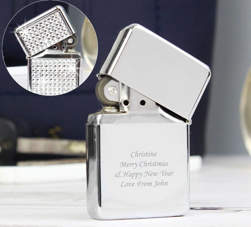 Diamanté Personalised Lighter - Violet Belle Gifts - Personalised Diamanté Lighter