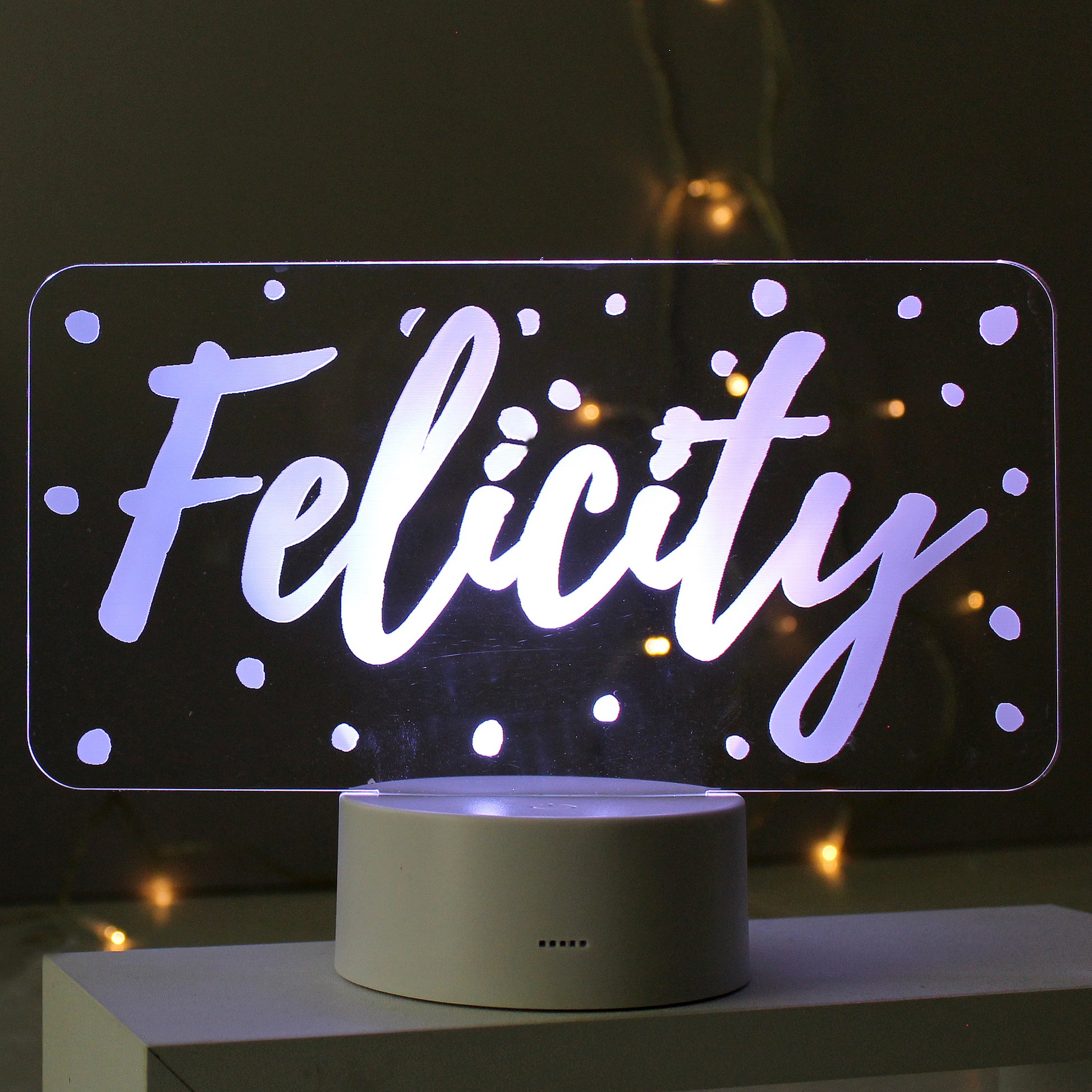 Personalised LED Name Nightlight - Violet Belle Gifts - Personalised LED Name Sign