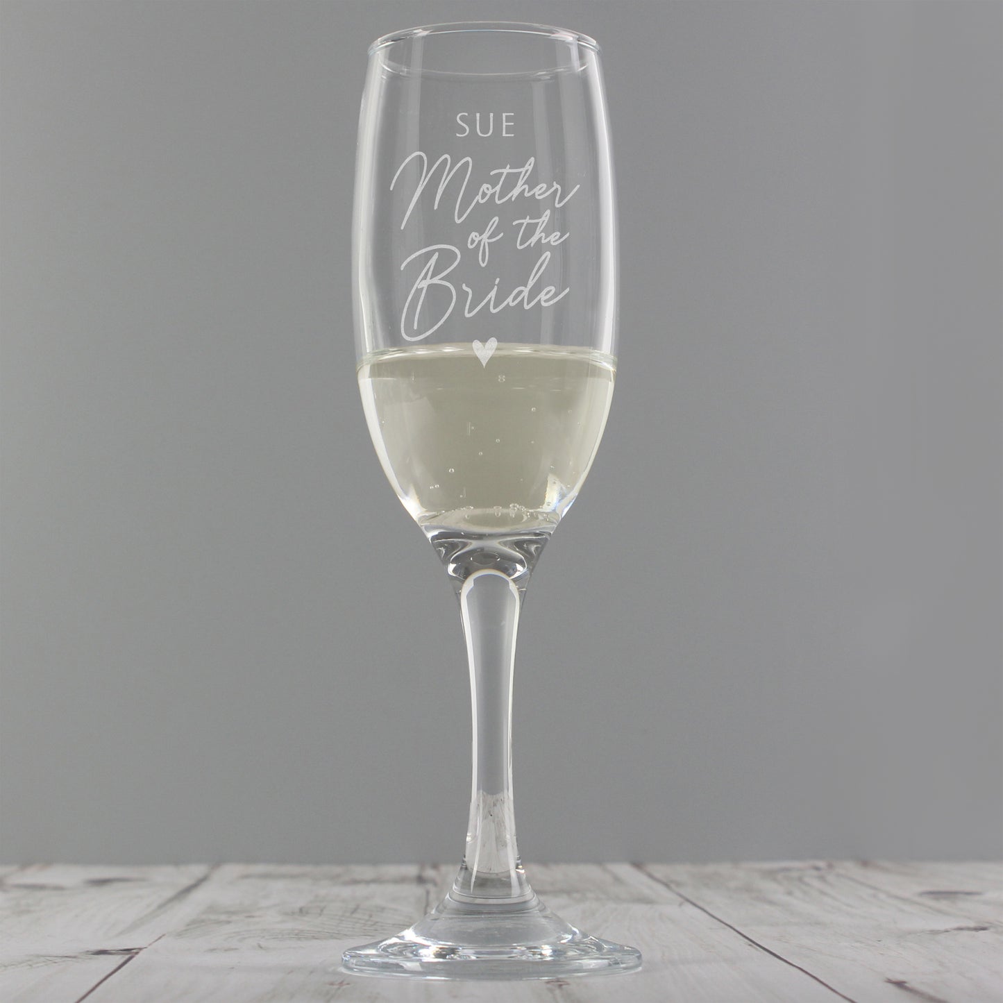 Personalised Flute Glass - Mother Of The Bride - Violet Belle Gifts - Personalised Flute Glass - Mother Of The Bride