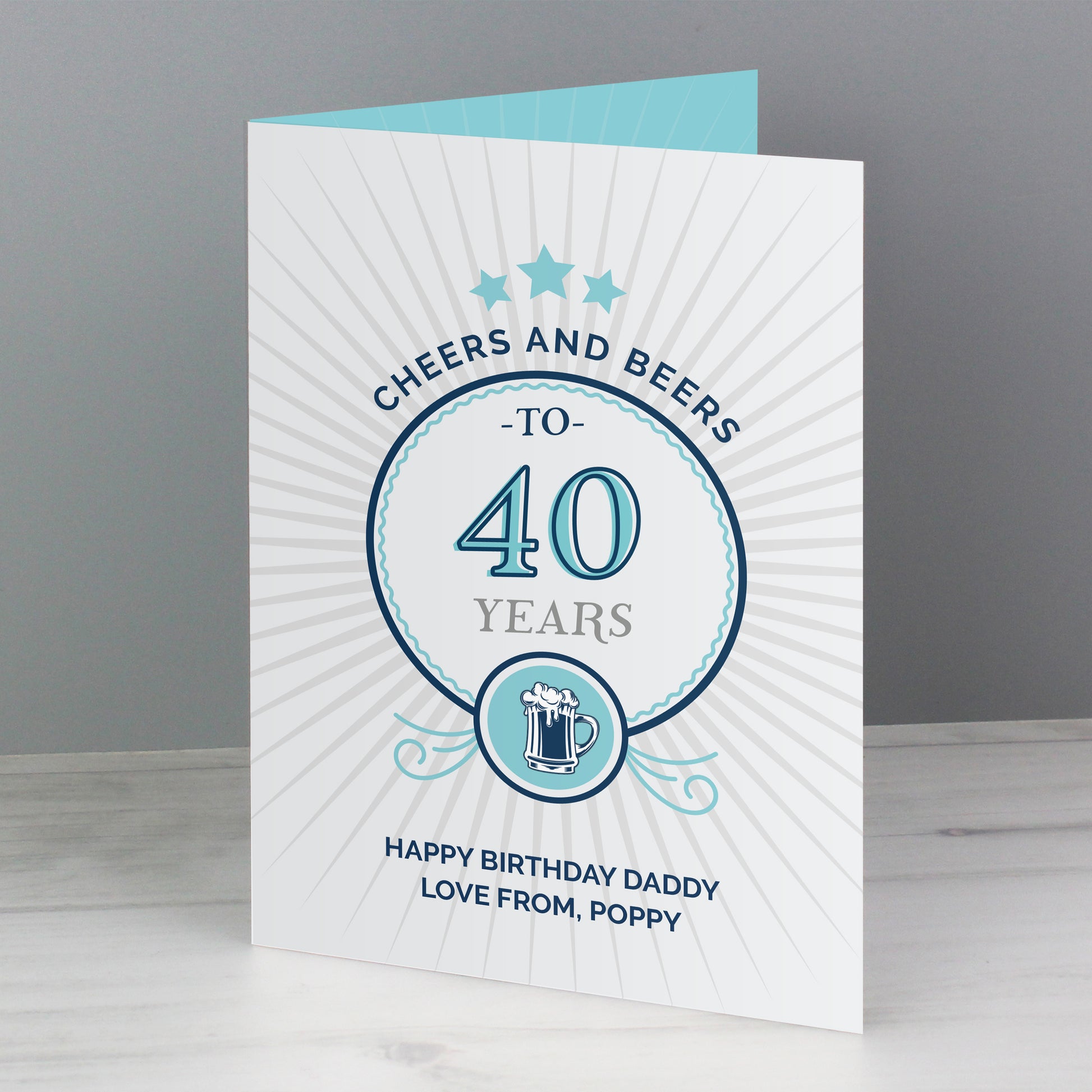 Personalised Beers Birthday Card - FREE STANDARD UK DELIVERY! - Violet Belle Gifts - Personalised Birthday Card