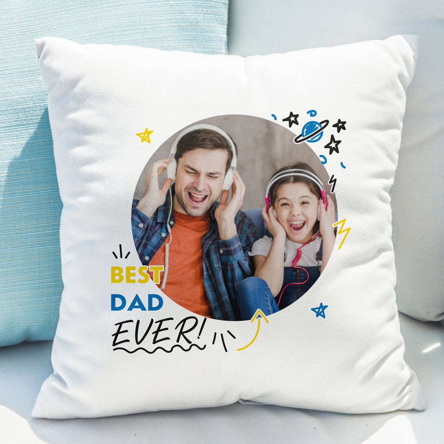 Personalised “Best………. Ever” Cushion - UPLOAD YOUR OWN PHOTO! - Violet Belle Gifts - Personalised “Best Ever” Cotton Cushion - UPLOAD YOUR OWN PHOTO!