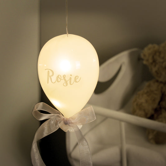 Personalised Glass Balloon Nightlight - Violet Belle Gifts - Personalised Glass Balloon Nightlight