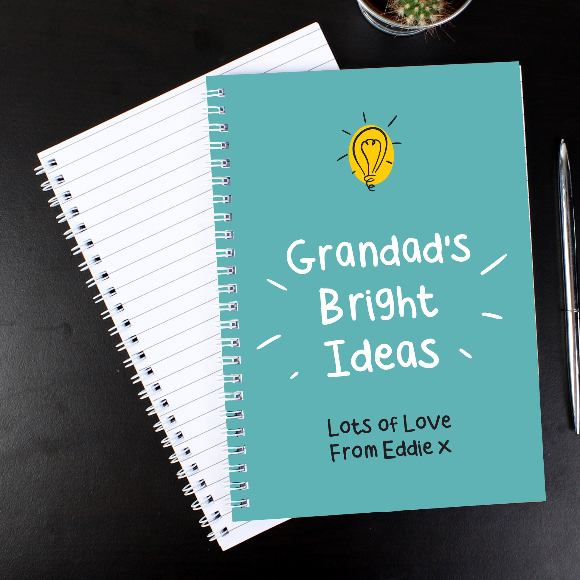 Personalised “Bright Ideas” A5 Notebook - Violet Belle Gifts - 