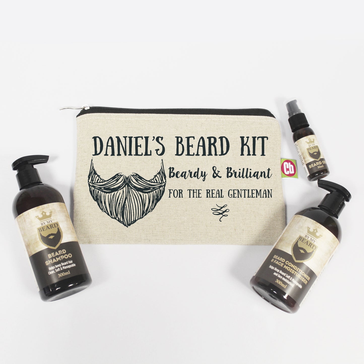 Personalised Beard Care Kit - Violet Belle Gifts - Personalised Beard Care Kit